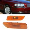 Pair For Volvo S80 Front Bumper Reflector Side Maker Light Amber Side Marker Light Assembly 1999 2000 2001 2002 2003 2004 2005 2006 9188263,9188264