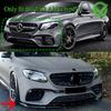 3Pcs Car Front Bumper Lip Spoiler Splitter Diffuser For Mercedes Benz E Class W213 E63 AMG 2016-2020 Bodykit Tuning Gloss Blcak