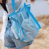 Sandproof Mesh Beach Bag Foldable Shoulder Storage Bag New Toiletry Bag  Swimming