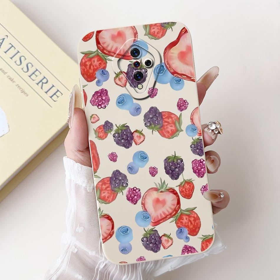 For Vivo S1 Pro (1920) / S1 (1907) Beautiful Bow Rose Painting Phone Case For Vivo S1 S1Pro Soft Silicone Shockproof Cases