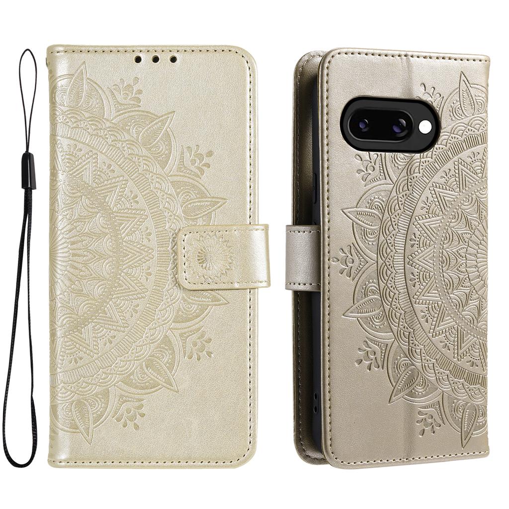 Для Google Pixel 9a чехол с принтом Тотем PU кожаный кошелек подставка для телефона чехол