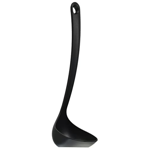 Pearl Metal Action Tool Compact Standing Ladle, Black, Made in Japan, Tsubame-Sanjo, G-4467