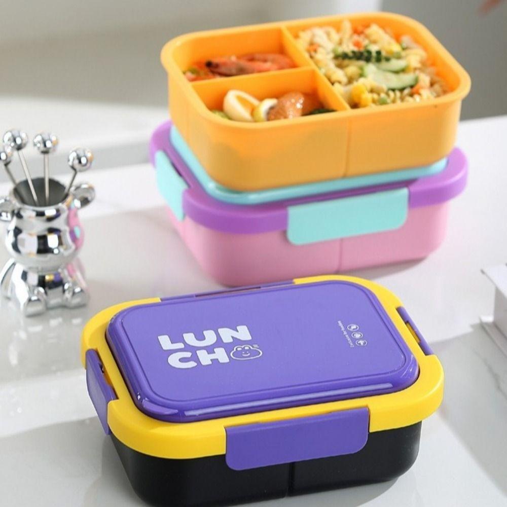 Reusable Lunch Box With Fork and Spoon Insulated Lunch Container Box Food Storage Box Worker