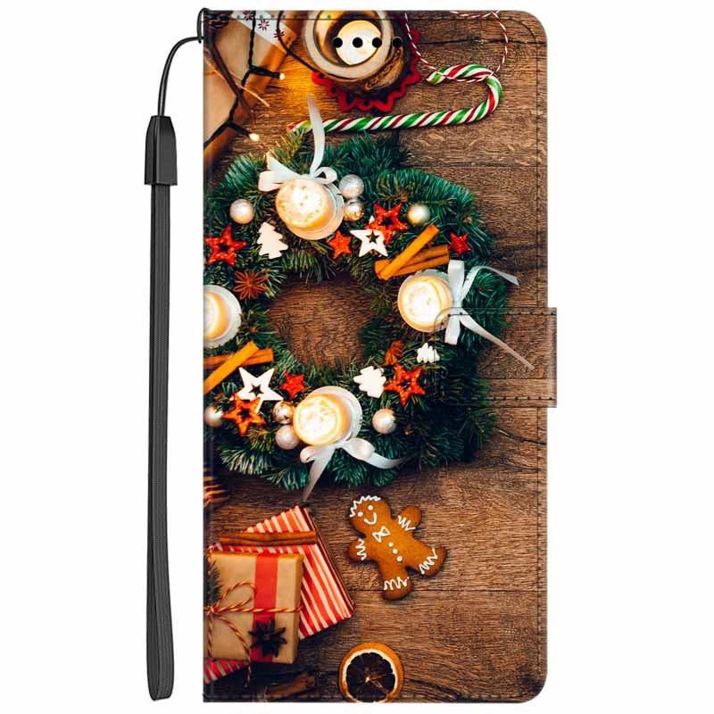 Christmas Flip Case For iPhone 16e 2025 Wallet Leather Cover For iPhone SE (2025) Funda Capa Wallet Leather Covers iPhone 16e 5G