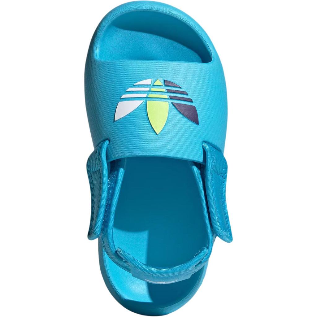 adidas Оригинальные Adifom Adilette C Модные Удобные Низкие Сандалии Детские Сандалии Небесно-голубые Белые Ярко-желтые JP5527