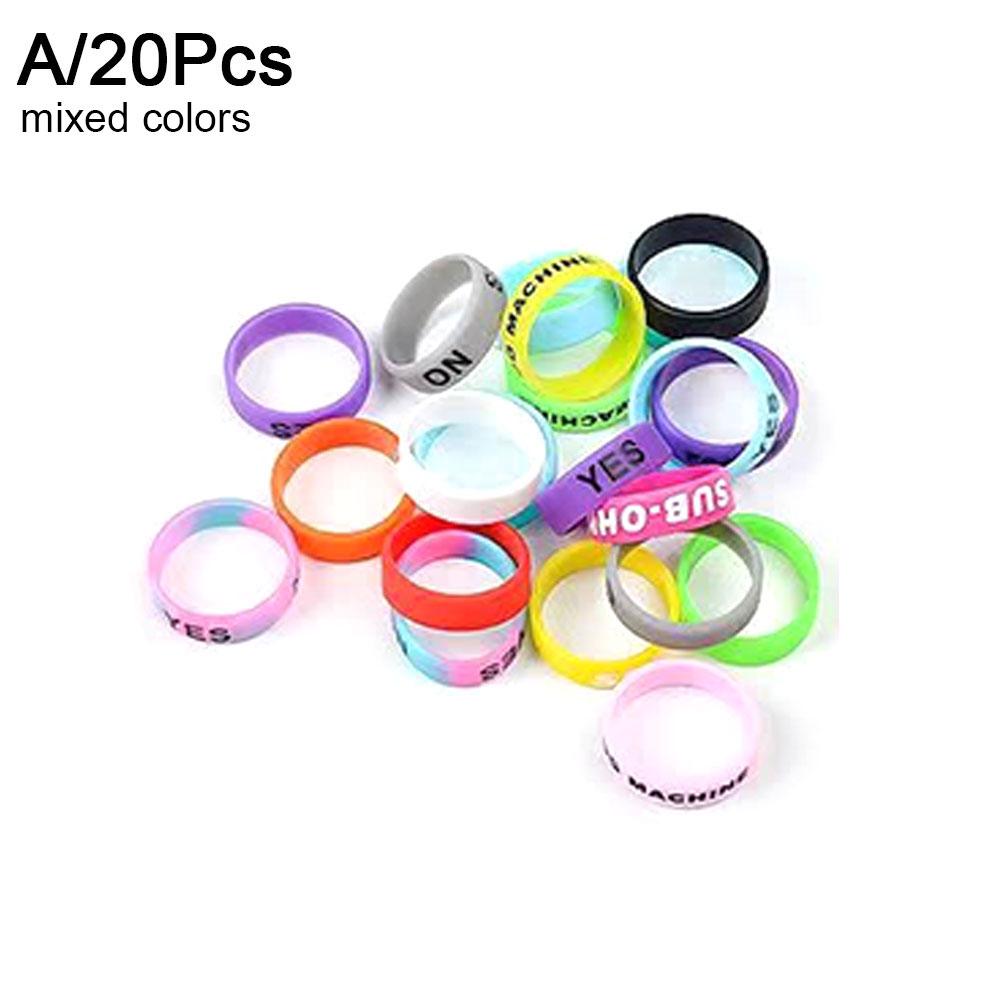 НОВЫЕ 20/50 шт. Силиконовое противоскользящее кольцо для удилища, силиконовый стопор, резиновое кольцо, защитный чехол для рукоятки удилища, рыболовные аксессуары