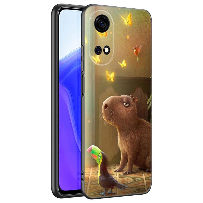Cute Cartoon Capybara Phone Case For Huawei Honor 70 90 Lite X40 GT X50 I X5 Plus X6A X6S X7A X8A X8B X6 X7 X8 X9 4G X9A X9B 5G
