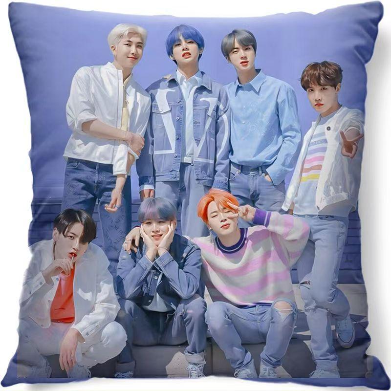 Официальная подушка-подушка BTS с Чонгуком и участниками BTS - Мягкая ткань, можно стирать в машине