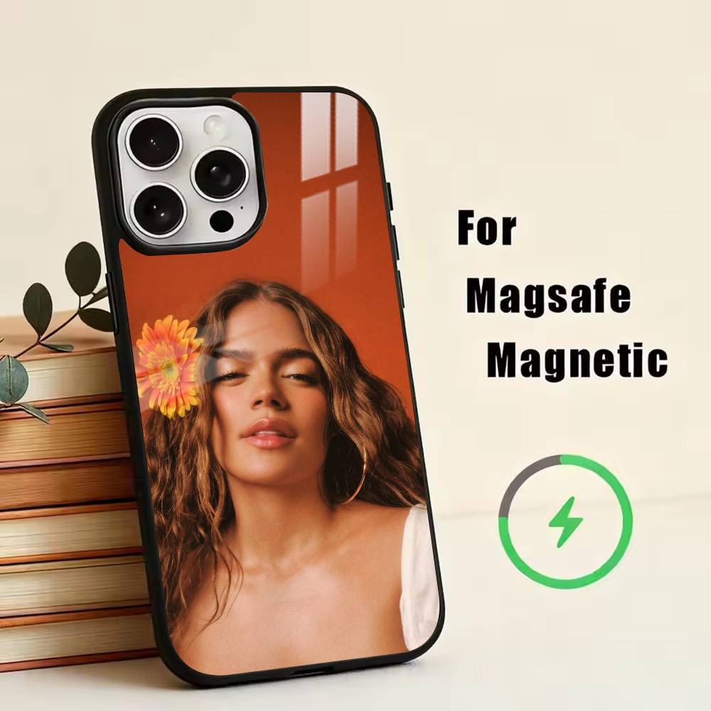 Singer K-Karol G Amargura Phone Case For iPhone17,16,15,14,13,12,11 Plus,Pro Magnetic with Magsafe Wireless Charging