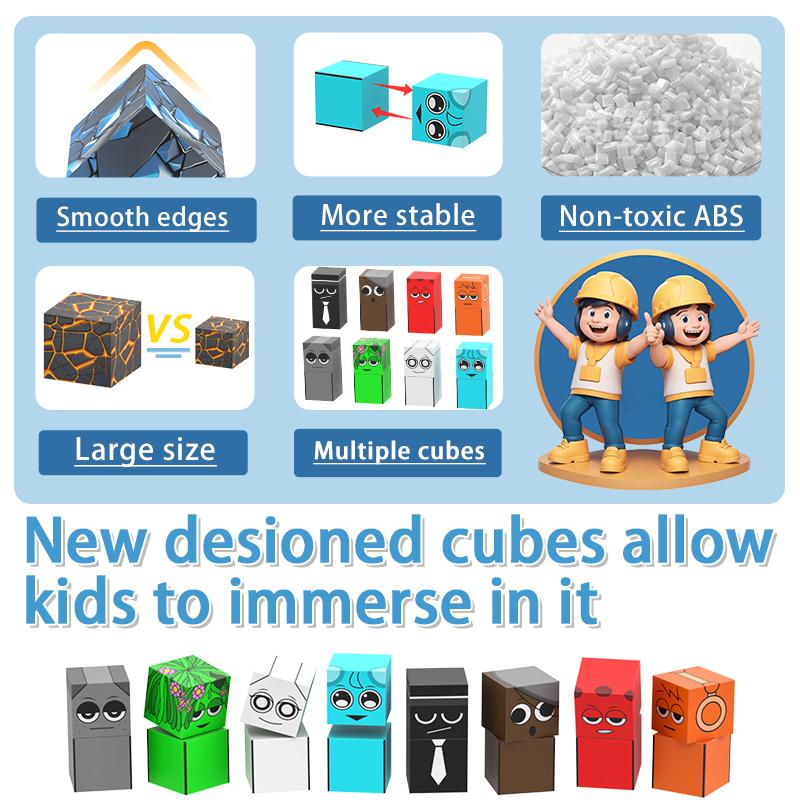 Новые фигурки Sprunki Магнитные блоки Игрушки Incrediboxs Sprunki Магнитные игрушки STEM Сенсорные игрушки для малышей Рождественский подарок на день рождения