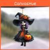 Car Halloween Acrylic Ornament Cute Witch Decor Auto Interior Accessory Tree