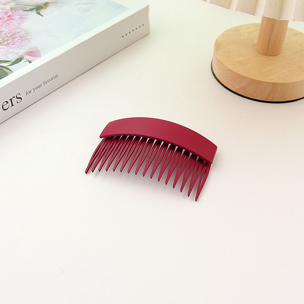 Однотонные фиксированные расчески с зубцами, расческа для укладки волос, головной убор, расческа для детей