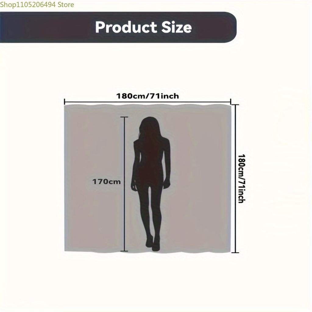 1pc Minimalist Koi Fish Bath Curtain - Elegant Modern Shower Curtain Suitable for Bath Tub, with Hook Rings, No-Drill Installa