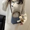 Niche Design Denim Shoulder Bag Women's New Exquisite Fashion Dumpling Bag Versatile Casual Messenger Bag