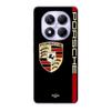 Чехол - Maniacase - Xiaomi Redmi Note 14 Pro 5G - Логотип PORSCHE - Мягкий - Современный