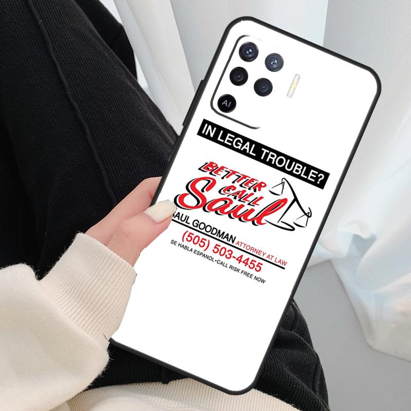 Чехол Better Call Saul для Oppo A40 A60 A80 A5 Pro A15 A16 A17 A57 A77 A94 A74 A54 A76 A96 A18 A38 A58 A78 A98