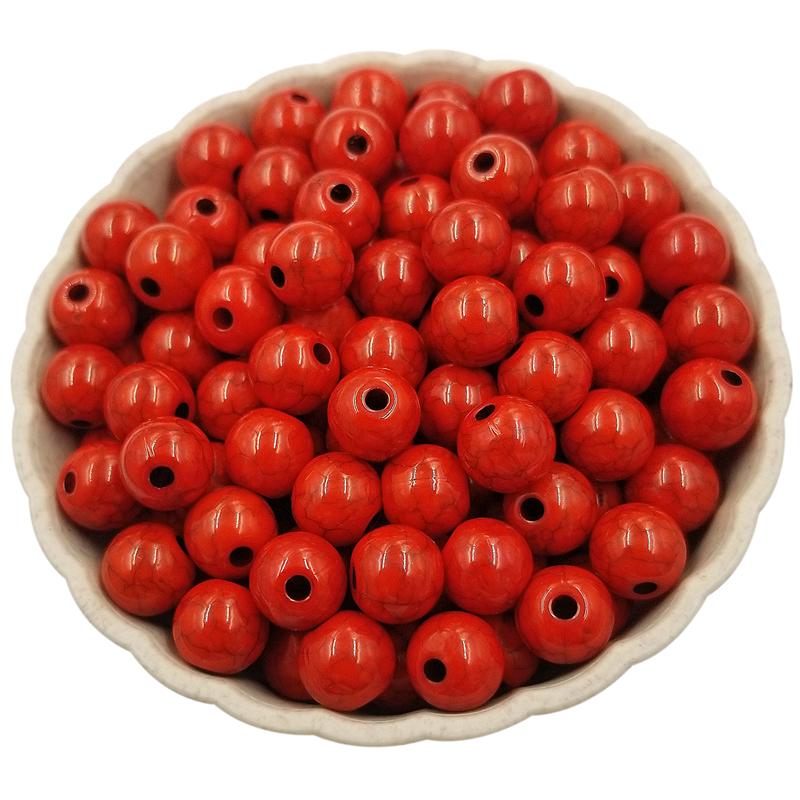 Творческий кулон ручной работы материал 100 шт 8 мм DIY для оптовой продажи ювелирных изделий аксессуары свободные бусины трещины бусины ожерелье браслет