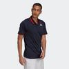 Adidas H.Rdy Top Polo Tennis Sports Быстросохнущая рубашка с короткими рукавами Мужские топы Темно-синие H31439