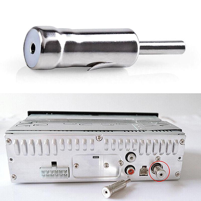 Car Radio Aerial Antenna Adapter Coax Interface Adapter DIN Jack Female To ISO Plug Male Right Angle Connector