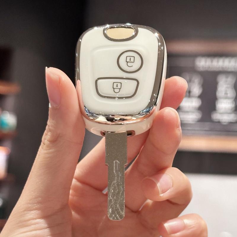 Чехол-брелок для Citroen C1 C4 для Peugeot 106 107 206 207 306 307 406 407, защитный чехол для автомобильного брелока из ТПУ, чехол для дистанционного ключа автомобиля Cov