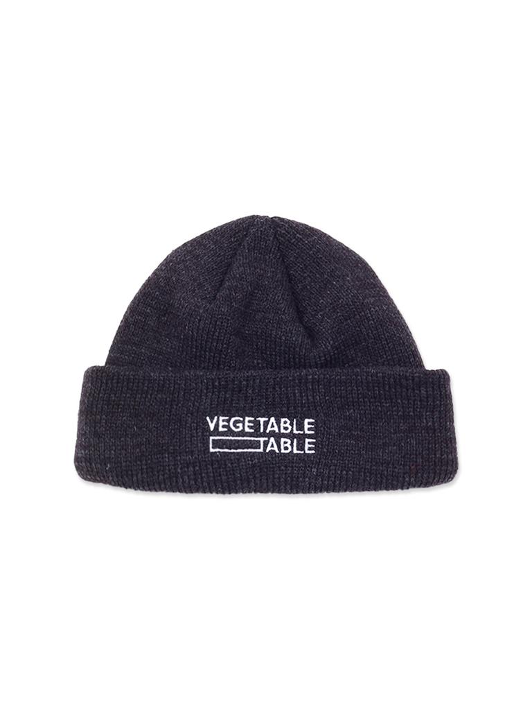 VEGETABLE TABLE Логотип Брокколи Короткая шапка-бини [Черный]
