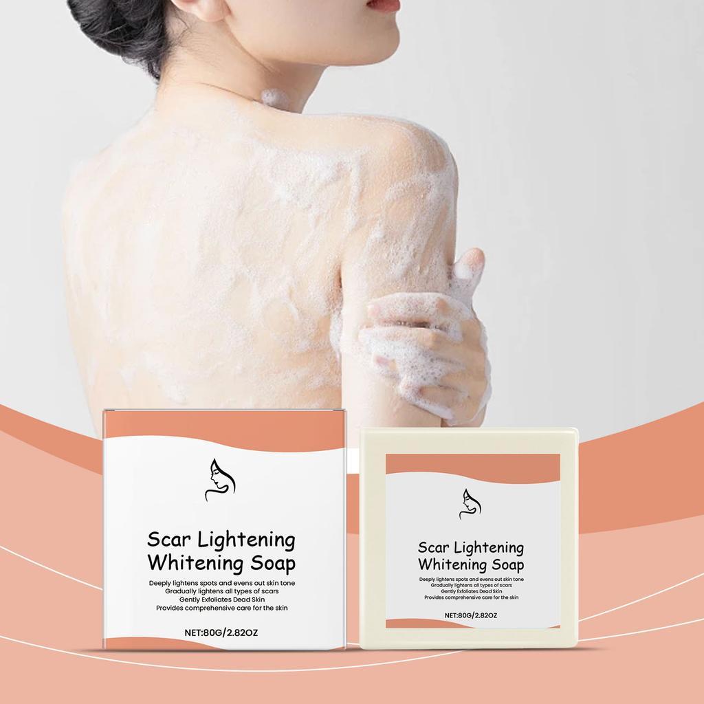 Отбеливающее и удаляющее шрамы мыло. Мыло для очищения пор и разглаживания морщин эффективно уменьшает пятна и загрязнения на лице и теле.