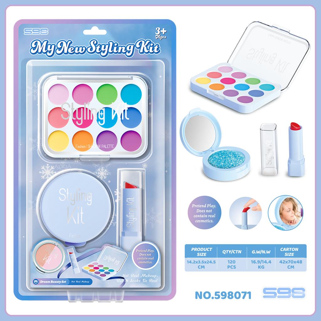 Children'S Play House Simulation Makeup Toy Girl Makeup Set No Liquid Can Not Be Smeared Pink