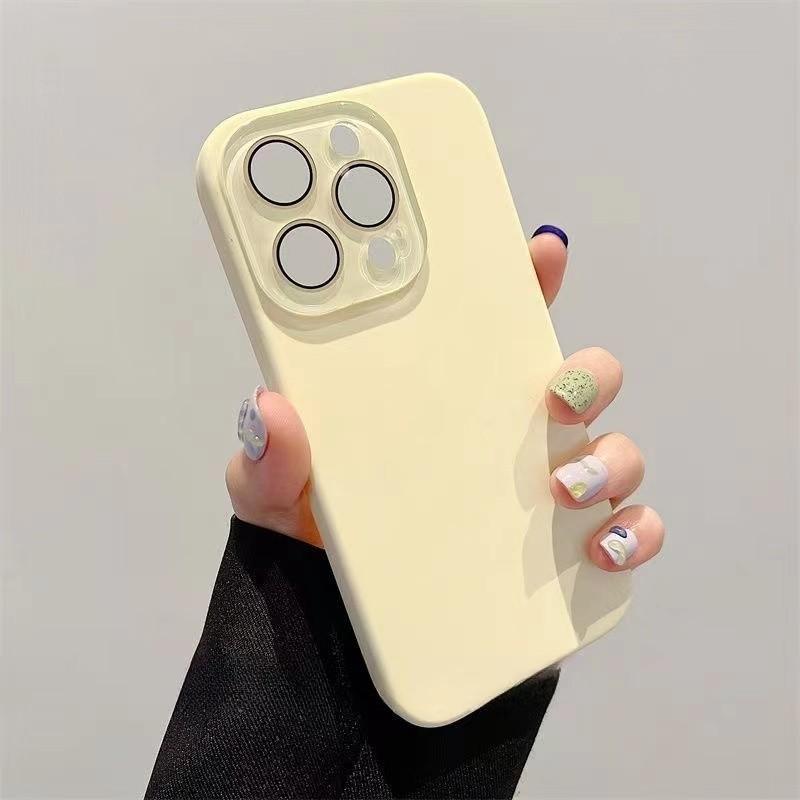 Новый жидкий силикон подходит для чехла мобильного телефона Apple 11promax, линза полностью закрыта, iphone11 однотонный 11pro.