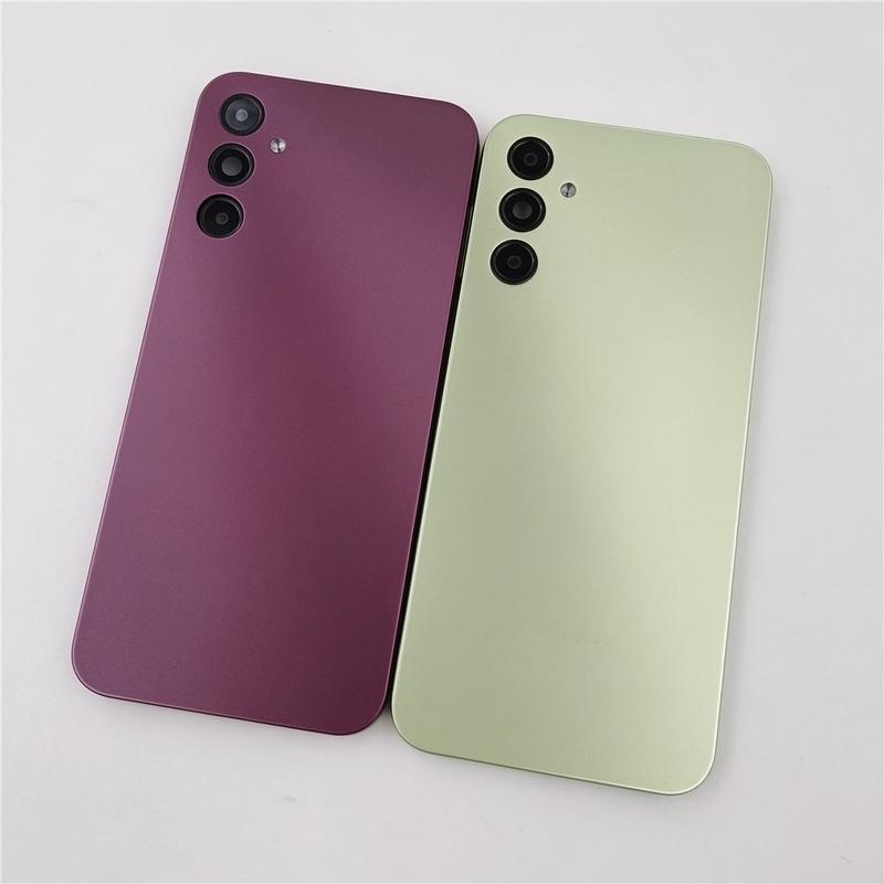 Для SAMSUNG Galaxy A14 5G A146, SM-A146B Задняя крышка аккумулятора из стекла, Корпус задней панели, Запасная часть с рамкой для объектива камеры