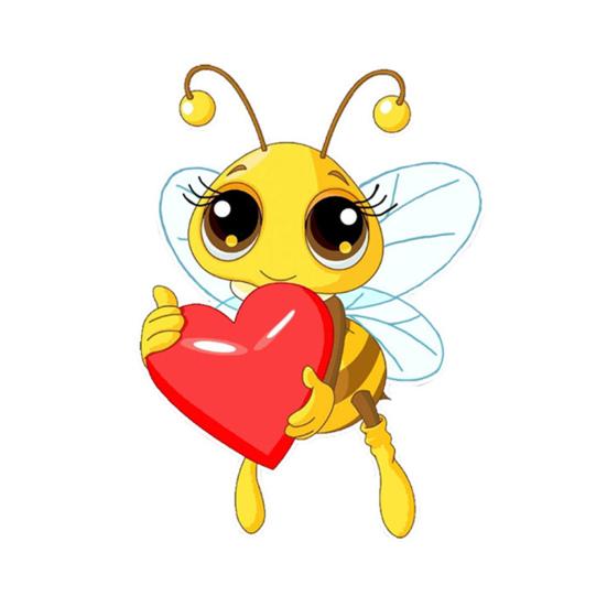 Puntos Waterproof DIY Tank Decal Removable Adhesive Sticker Bee Pattern Decor