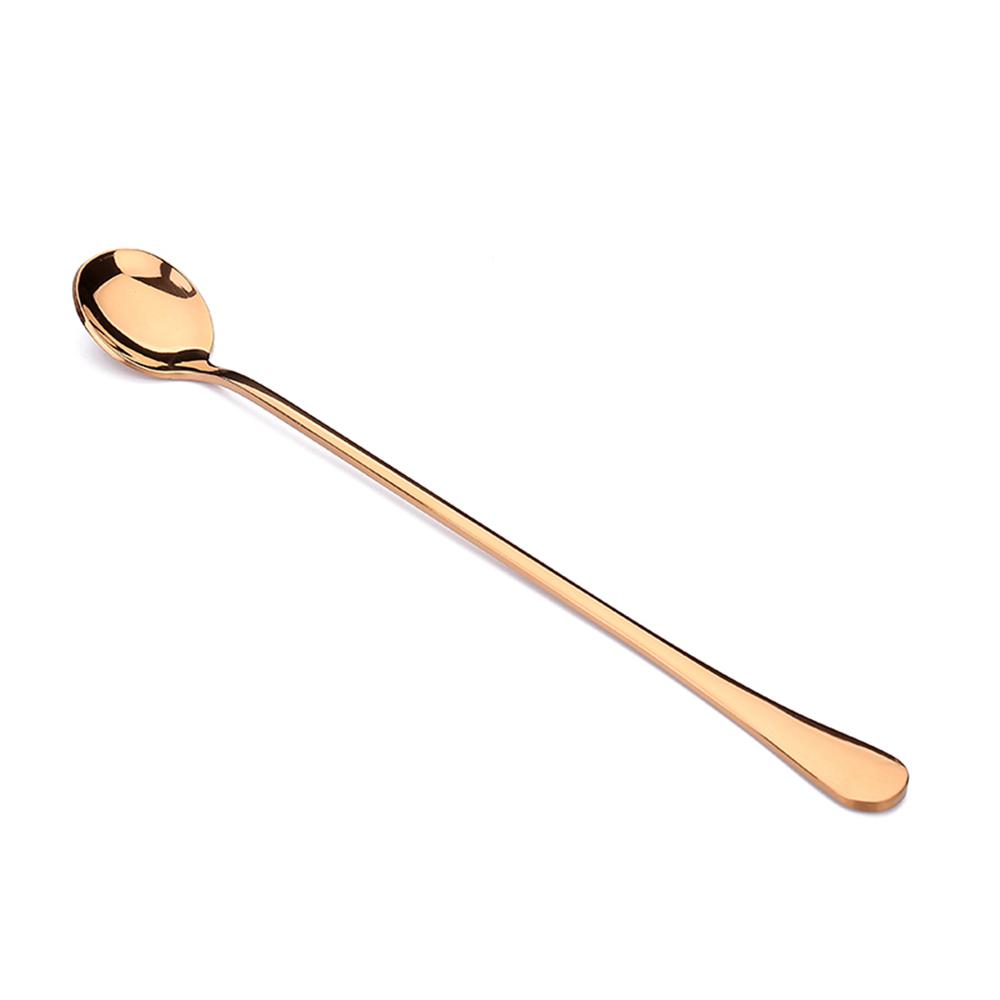 Инструменты с длинной ручкой, красочная посуда, ложка из нержавеющей стали, кофейная ложка, ложка для мороженого, чайные ложки