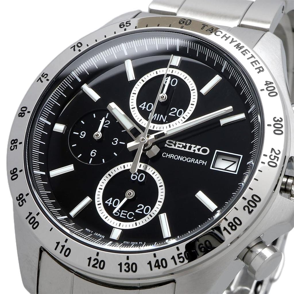 SEIKO Second Chronograph Quartz CHRONOGRAPH QUARTZ Watch SBTR005 Black 1/5 Мужские []