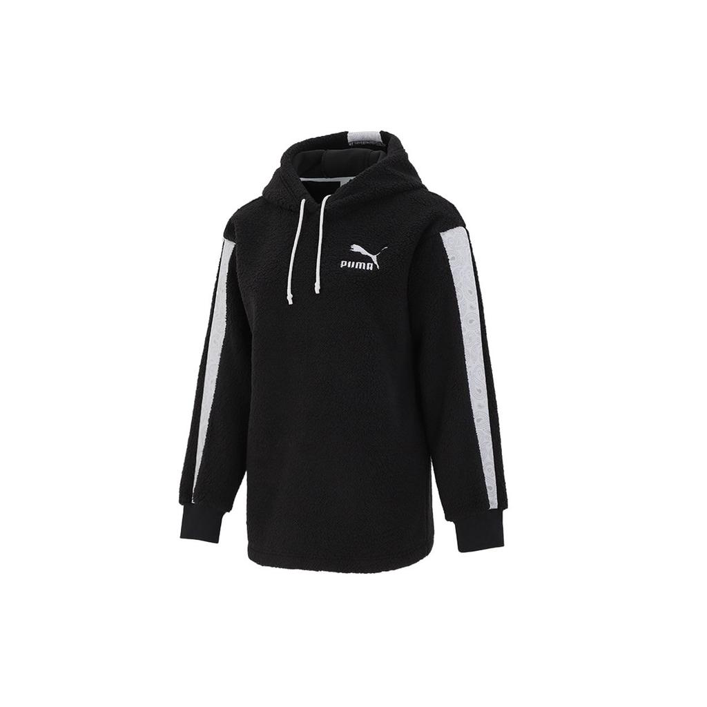 Puma Повседневный спортивный свитер с капюшоном для женщин, топы, черный 534985-01