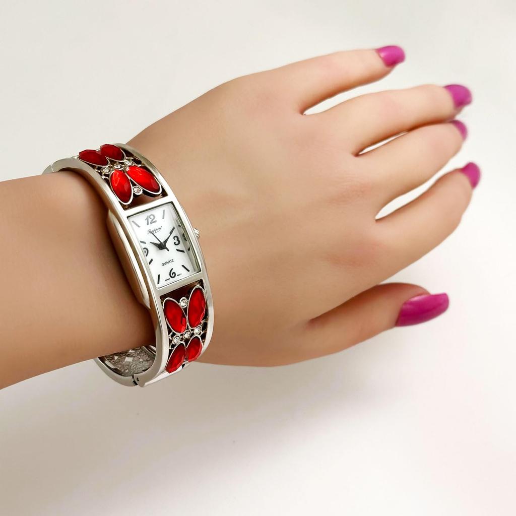 [Raport] Watch Bijou Bangle Watch Rapport Watch 164073 Women's Red