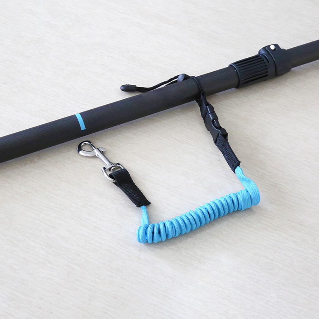 Регулируемый страховочный шнур для каноэ, витой страховочный шнур-петля с карабином для фиксации каяка, серфинга, велоспорта