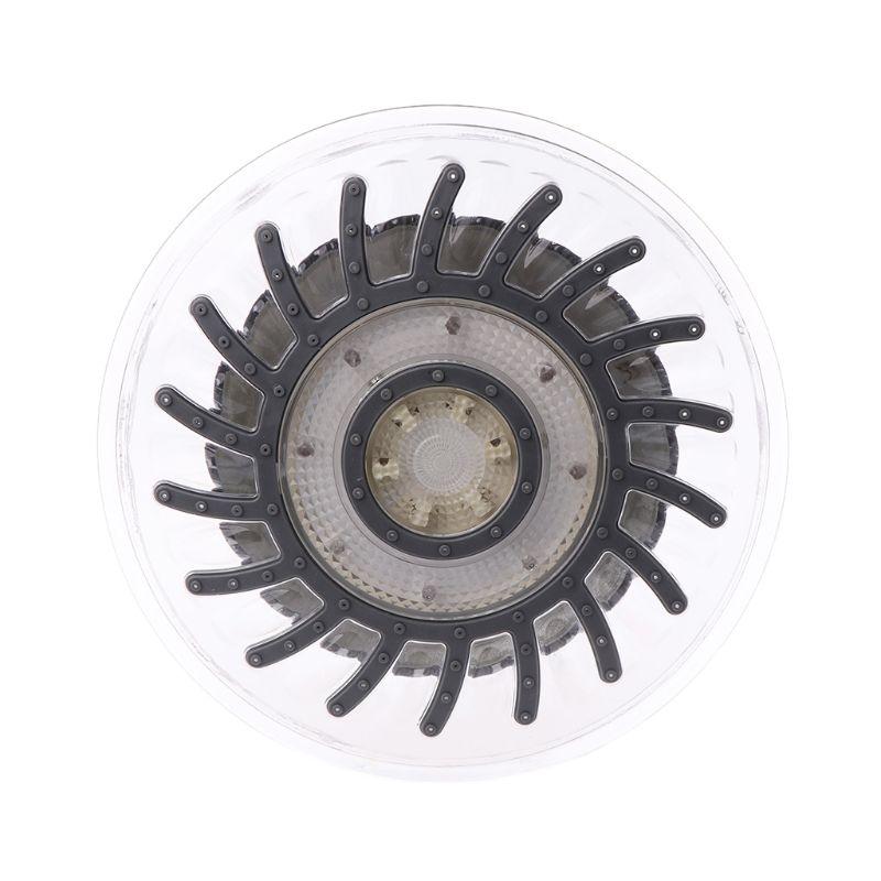 8-дюймовая 7-цветная автоматическая светодиодная подсветка для ванной комнаты, меняющая круглую насадку для душа, ванна с осадками