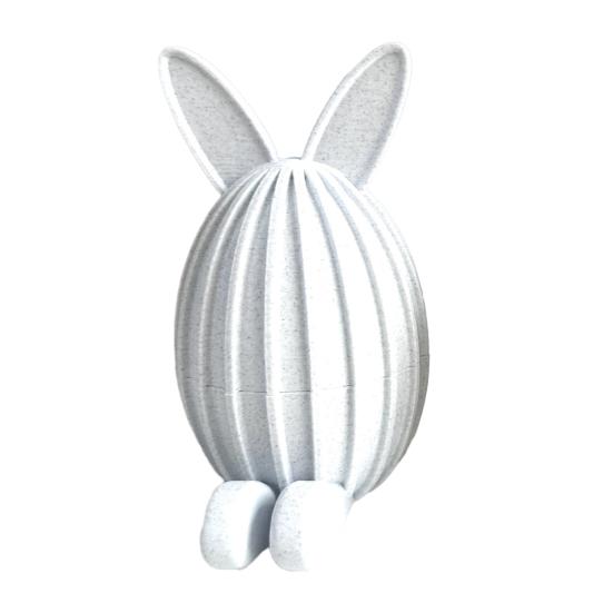 Заполняемое пасхальное яйцо, напечатанное на 3D-принтере, шарнирный гибкий пасхальный кролик с подвижными суставами для декора стола, наполнители для пасхальной корзины, подарки для детей и взрослых