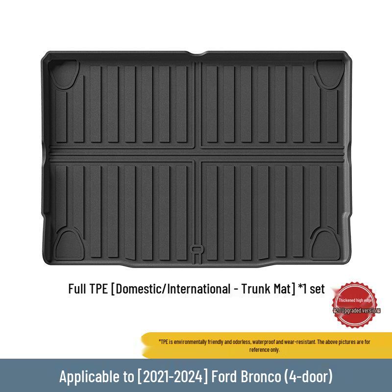 Ford Series Eco-Friendly TPE Trunk Mats: Ideal for Trunk, Rear Bed, and Backrest.