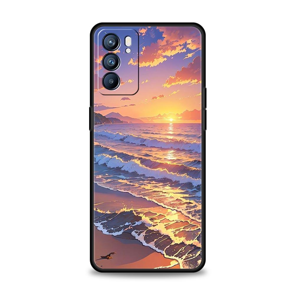 Летний чехол Sky для Phone Case Для Oppo Reno8 Reno7 Reno6 Pro A54 5G Find X6 X5 A53 A52 A9 A15 A95 A17 A16 A57 A31 Чехол