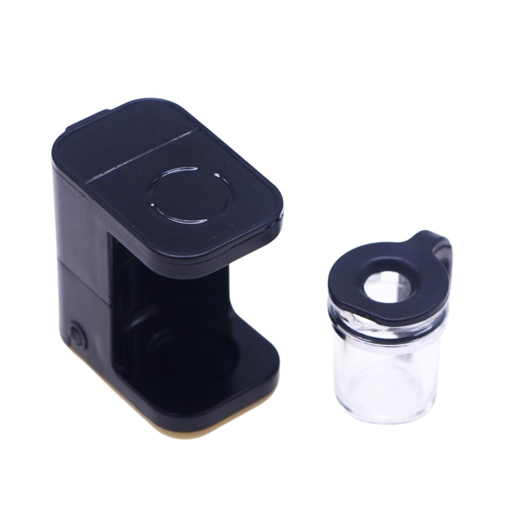 1:12 Scale Coffee Machine Coffee Maker Rotend-Play Kid Cookware Kitchen Realistic Double Houses Cooking Cookware