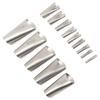 14 шт. насадок-аппликаторов для герметика 45 градусов Профессиональный комплект для финишной обработки герметика из нержавеющей стали для