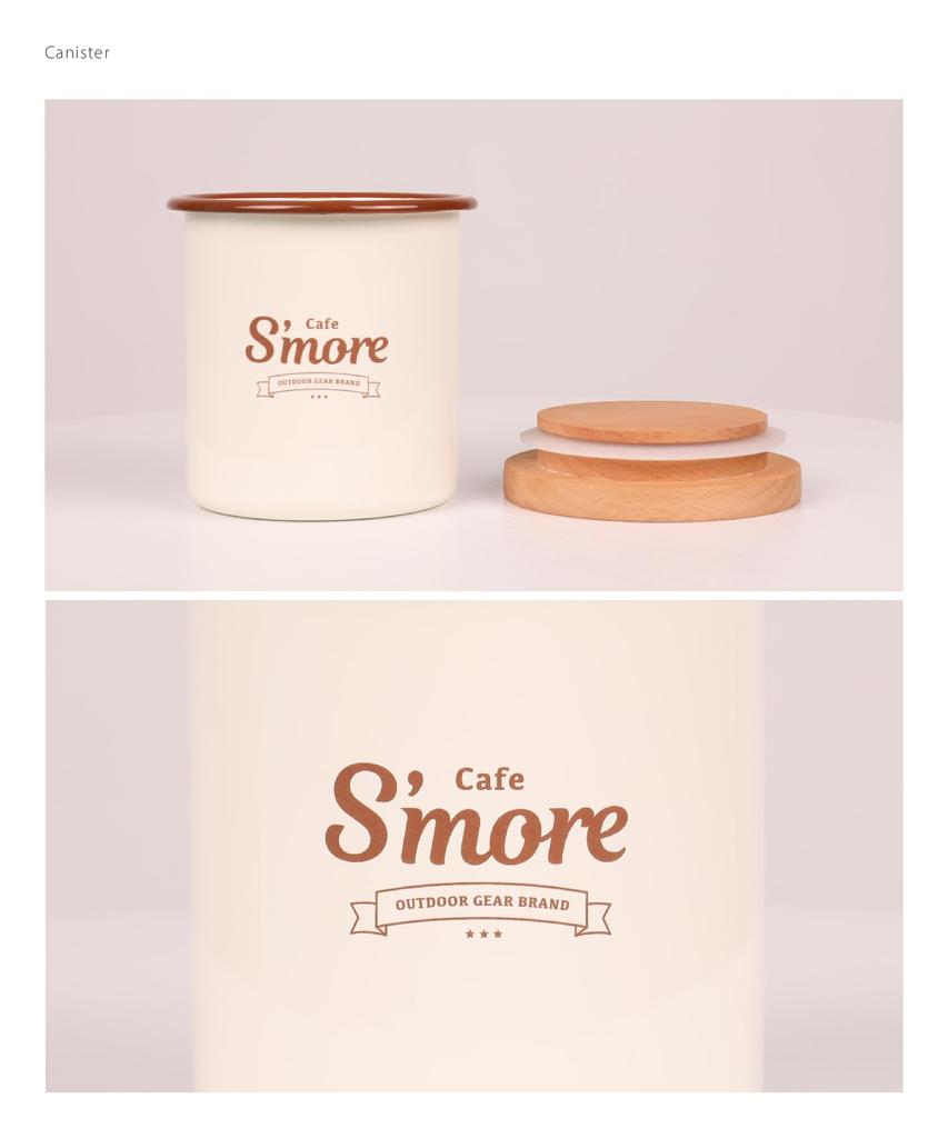 S'more Эмалированная банка для посуды в стиле кафе