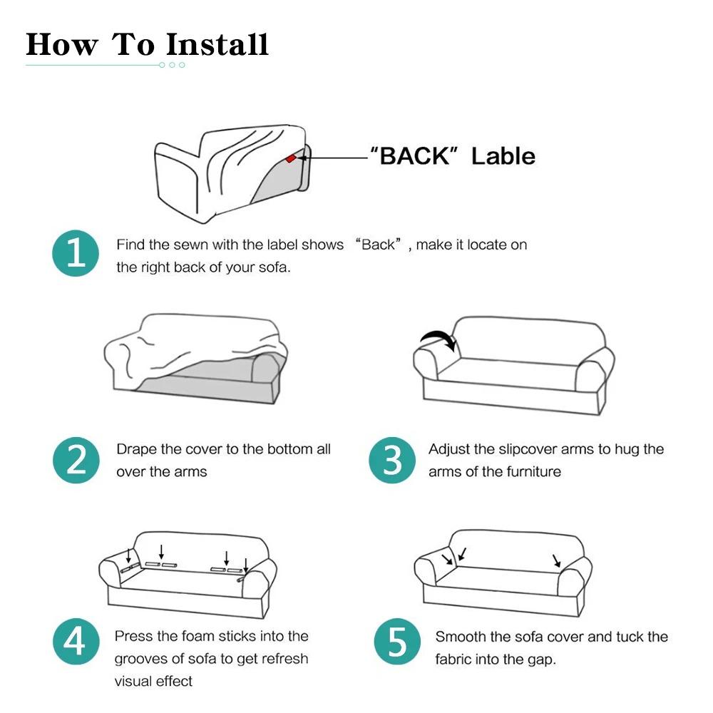 Чехол на диван Vip Link для Испании Dp, эластичный чехол для дивана для гостиной, эластичные чехлы для углового L-образного дивана