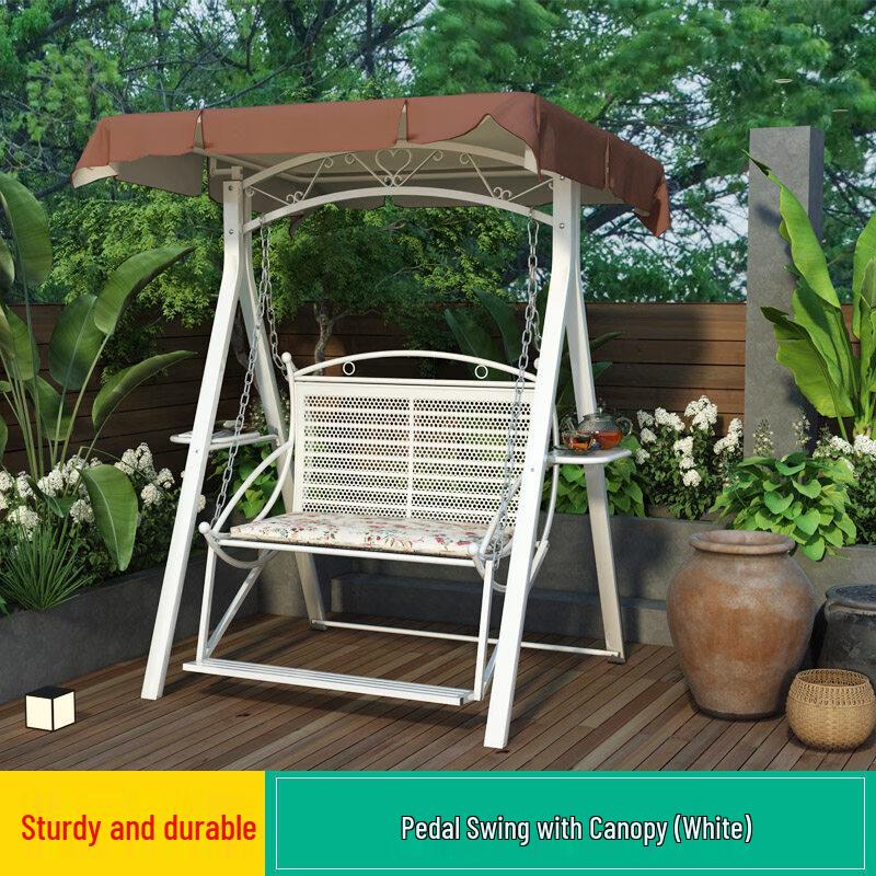 JINGGENG Waterproof Outdoor Double Swing Chair