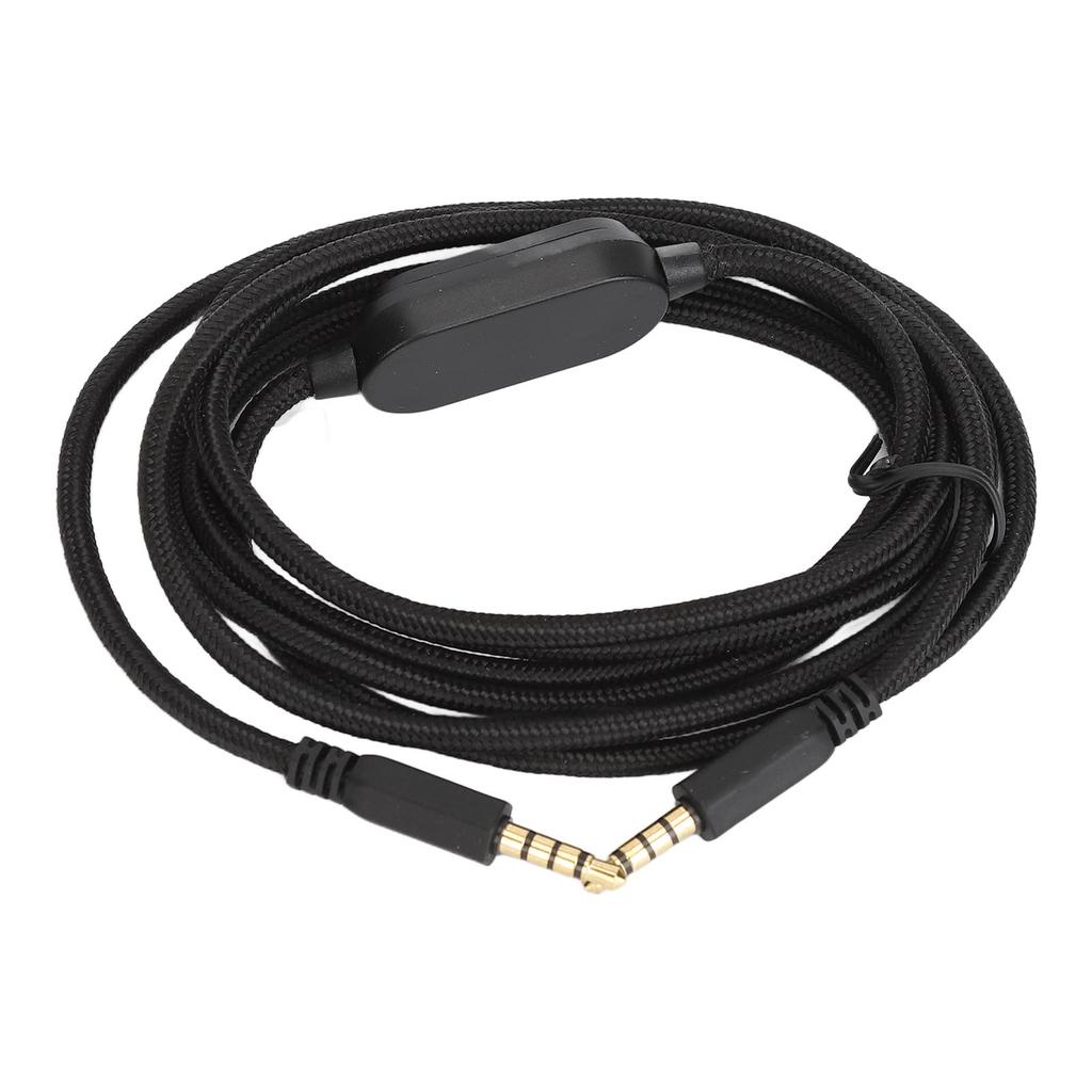 Replacement Sound Cable Nylon Braiding Headphone Cable with Volume Control Mute Switch for AW720H