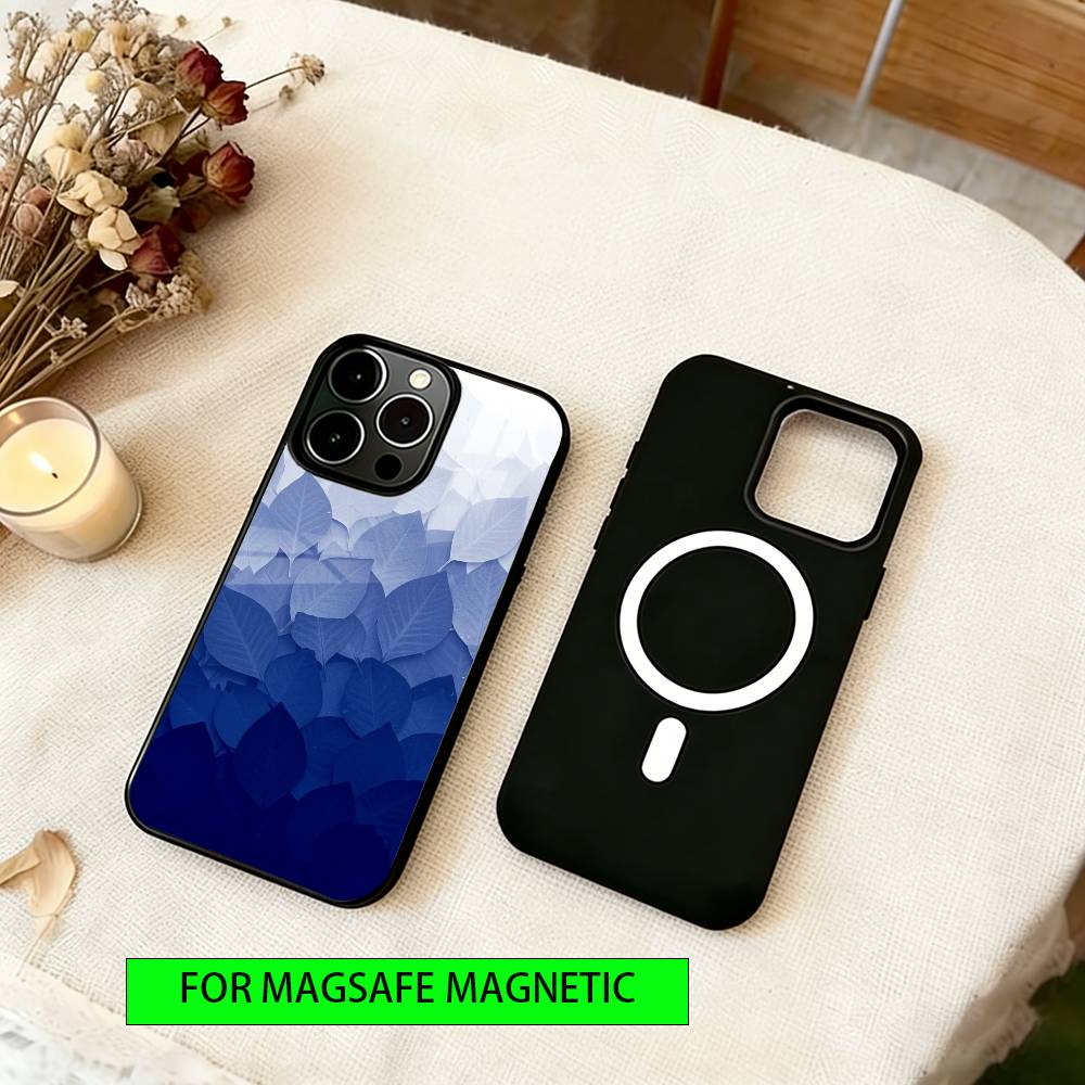 Colorful leaves Phone Case For iPhone17,16,15,14,13,12,11 Plus,Pro Magnetic For Magsafe Wireless Charging
