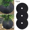 10Pcs Garden Biodegradable Non-Woven Fabric Weeding Cloth Block Barrier Mulch
