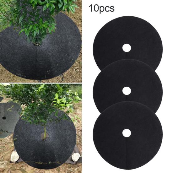 10 шт садовая биоразлагаемая нетканая ткань для прополки тканевый блок барьерная мульча