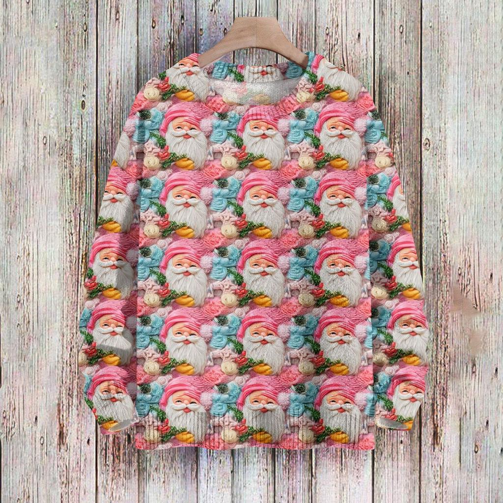 Christmas Sweatshirts For Women Knit Sweater Cute Shirt Fall Crewneck Pullover Tops