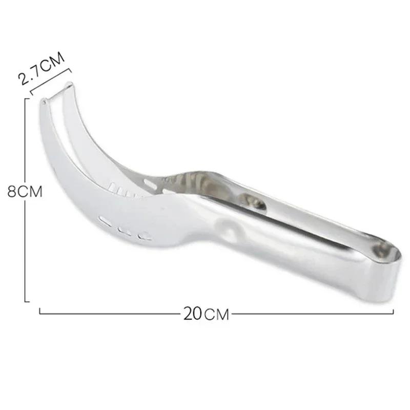 1 шт. Нож для арбуза из нержавеющей стали с нескользящей пластиковой ручкой, инструмент для фруктов, кухонные принадлежности для ананаса